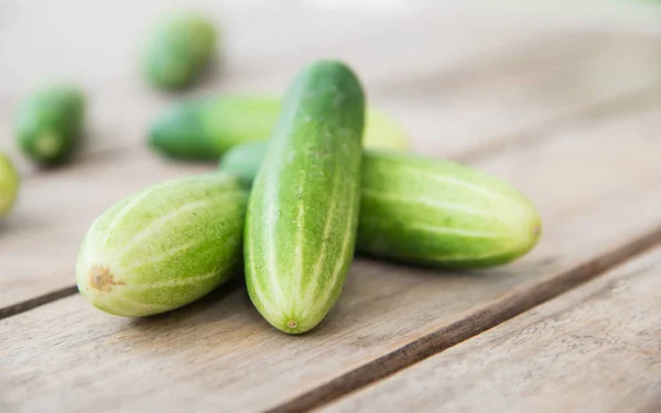 Close up fresh green cucumber. — Stock Photo, Image