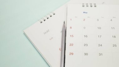 bulanık takvim yakın çekim Mayıs'ta.