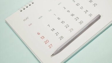 bulanık takvim yakın çekim Mayıs'ta.