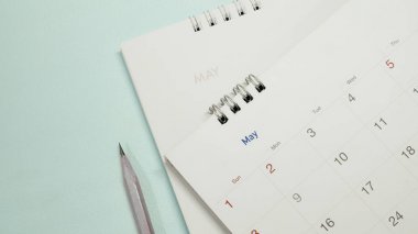 bulanık takvim yakın çekim Mayıs'ta.