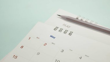 bulanık takvim yakın çekim Mayıs'ta.