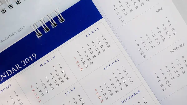 Close up kalender in het Japans toon. — Stockfoto