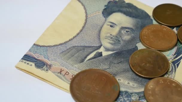 Close Japan Coin Money — ストック動画