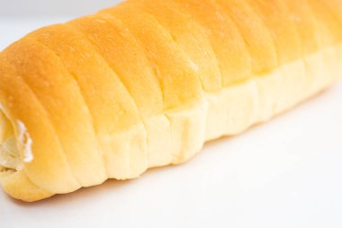 Masada taze ekmek ve ev yapımı yemek konsepti..