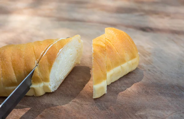 Vers Brood Tafel Zelfgemaakt Kookconcept — Stockfoto