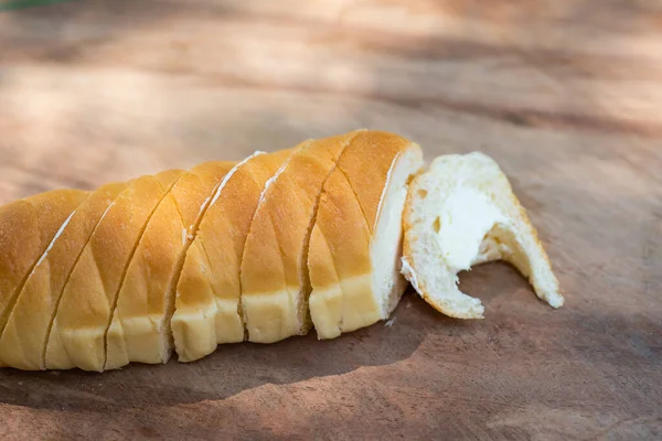 Vers Brood Tafel Zelfgemaakt Kookconcept — Stockfoto