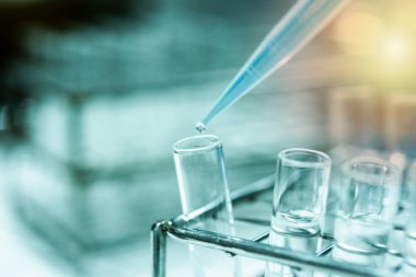 Laboratuvarda çift Exprosure test tüpü.