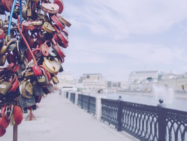 padlocks with the names of loved ones, selective focus clipart