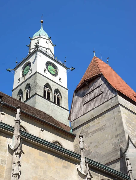 Detail Minster Nikolaus Ueberlingen Lake Constance Germany Taken Vertical Format — Stock Photo, Image