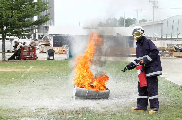Protection incendie dans l'usine Thaïlande — Photo