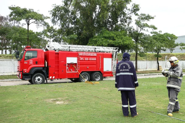 Brandbeveiliging in fabriek Thailand — Stockfoto