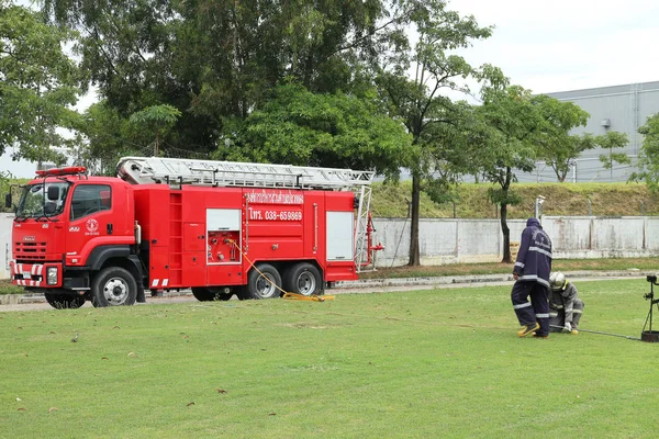 Brandbeveiliging in fabriek Thailand — Stockfoto