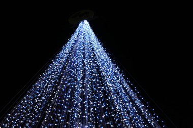 Mavi ışık mavi focus arka plan