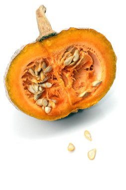 beyaz arkaplanda kabak