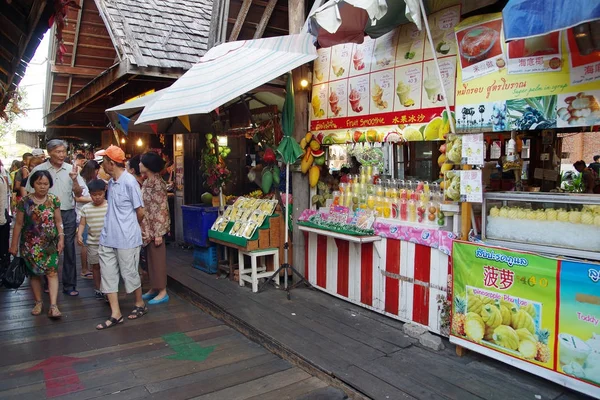Pattaya flytande marknaden — Stockfoto