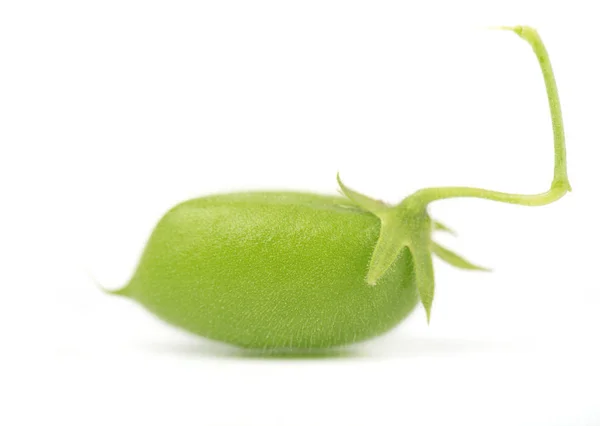 Green chickpeas in the pod isolated on white background — Stock Photo, Image