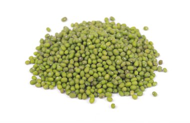 Mung fasulye beyaz arka plan üzerinde izole. Vigna ışınsal simetrili canlılar.