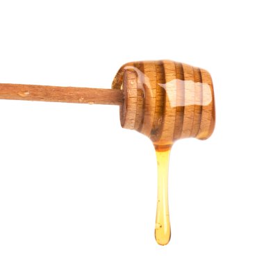 Beyaz arka plan üzerinde izole damlama tatlım. İzole tatlım