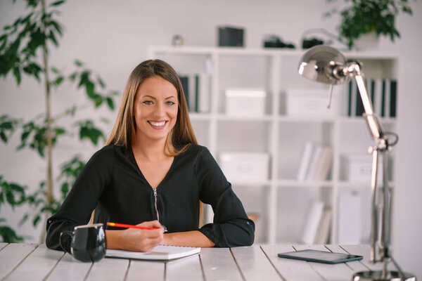 Привлекательная деловая женщина 