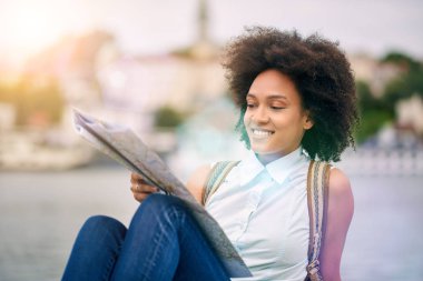 Karışık yarış gülümseyen turizm