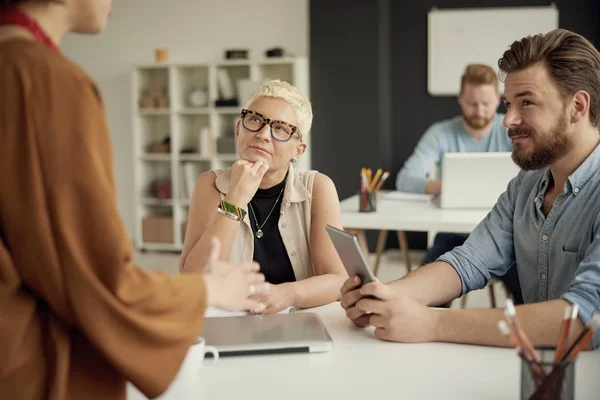 Young business people in office — Stock Photo, Image