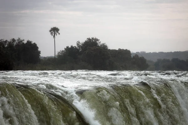 Zambezi rivier voor het Val water van de Victoria watervallen — Stockfoto