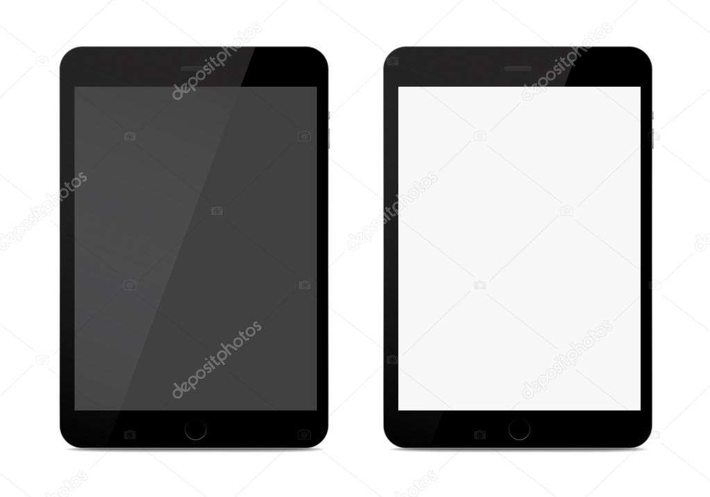 Two black tablets