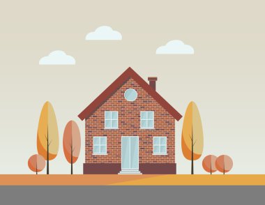 Kırsal sonbahar evi