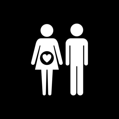 Prefnant çift vektör simgesi