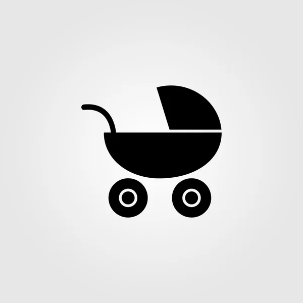 Barnvagn barnvagn ikonen — Stock vektor