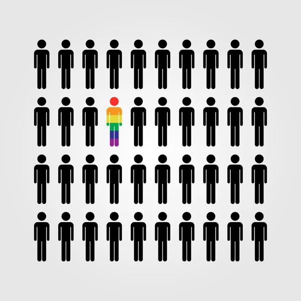 Векторная икона ЛГБТ — стоковый вектор