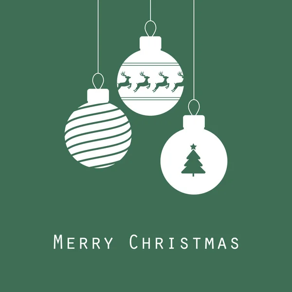 Feliz tarjeta de felicitación de Navidad, — Vector de stock