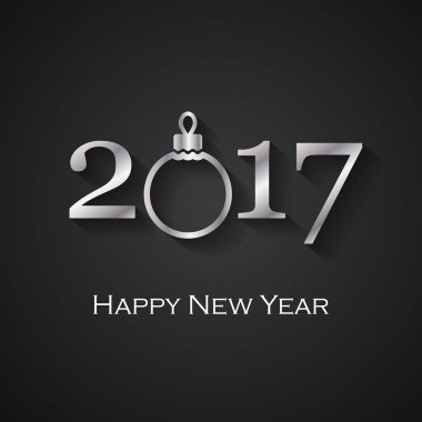 Mutlu yıllar tebrik kartı. 