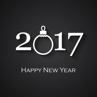 Mutlu yıllar tebrik kartı. 