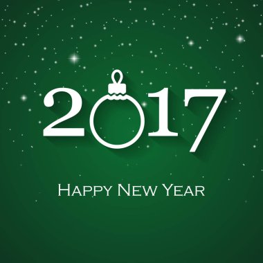 Mutlu yıllar tebrik kartı. 