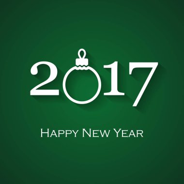 Mutlu yıllar tebrik kartı. 