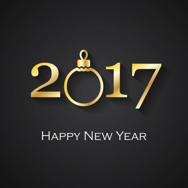 Mutlu yıllar tebrik kartı. 