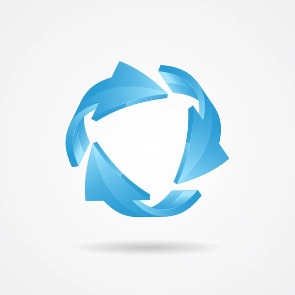 Återvinna symbol, recycle logotyp — Stock vektor