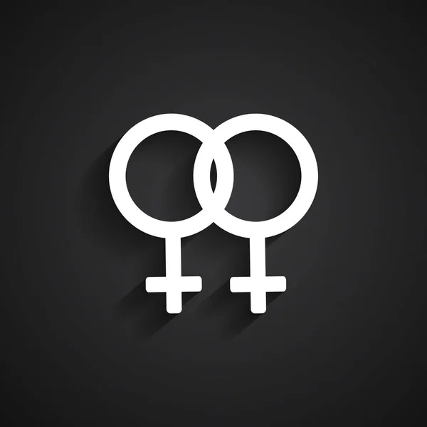 Símbolo de género lesbiana — Vector de stock