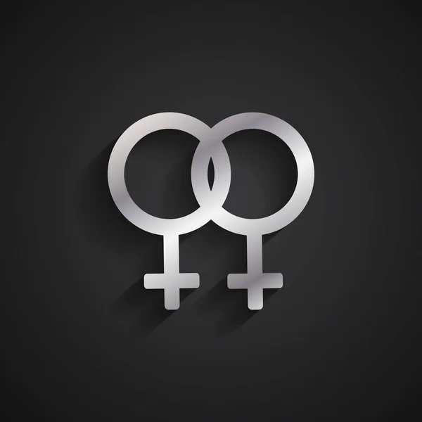 Símbolo de género lesbiana — Vector de stock