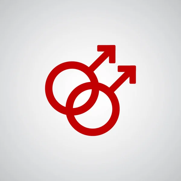 Homosexual símbolo rojo — Archivo Imágenes Vectoriales