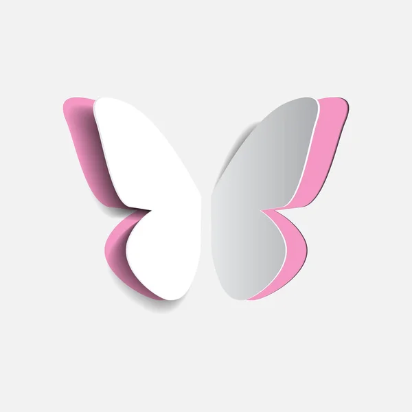 Vektör çizim kağıt origami buttrfly
