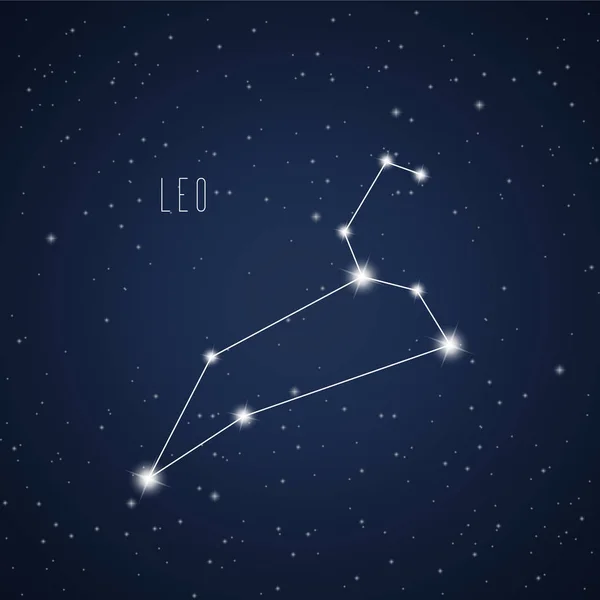 Vectorillustratie van Leo constellatio — Stockvector