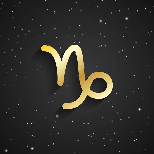 Simbolo dello zodiaco del Capricorno — Vettoriale Stock