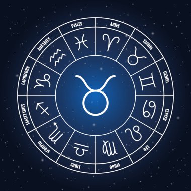 Toros Astroloji zodyak daire içinde şarkı
