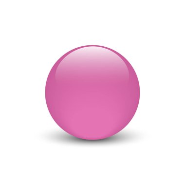 Pembe cam düğmesi vektör çizim