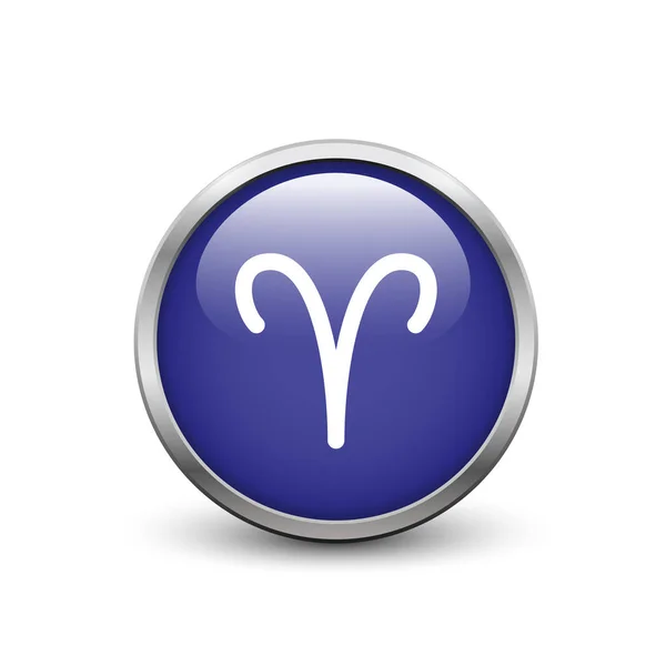 Ariete simbolo zodiacale — Vettoriale Stock