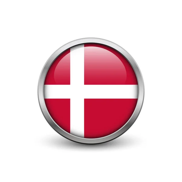 Danmark bayrağı — Stok Vektör