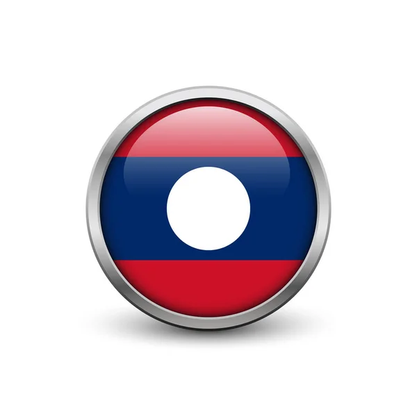 Bandera de laos — Vector de stock