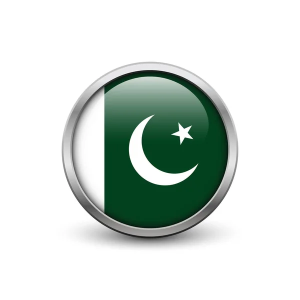 Flagga pakistan — Stock vektor